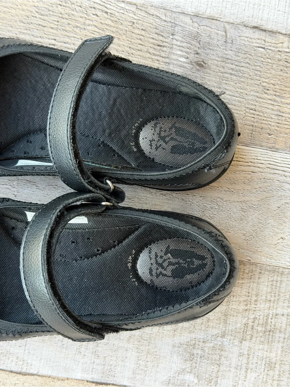 Hush Puppies Kids Black Leather Mary Jane Shoes Size 4M School Uniform